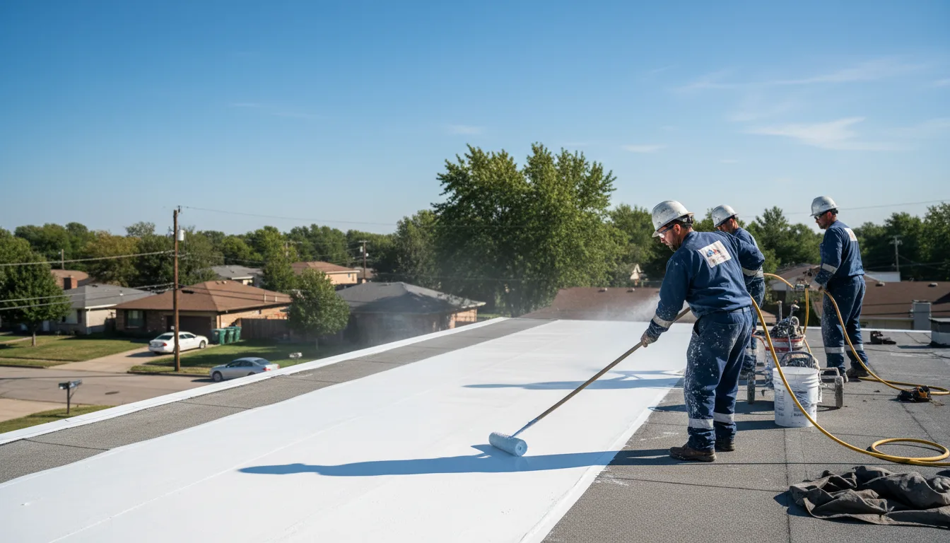 Commercial roof coating in Lauderdale, MS near me